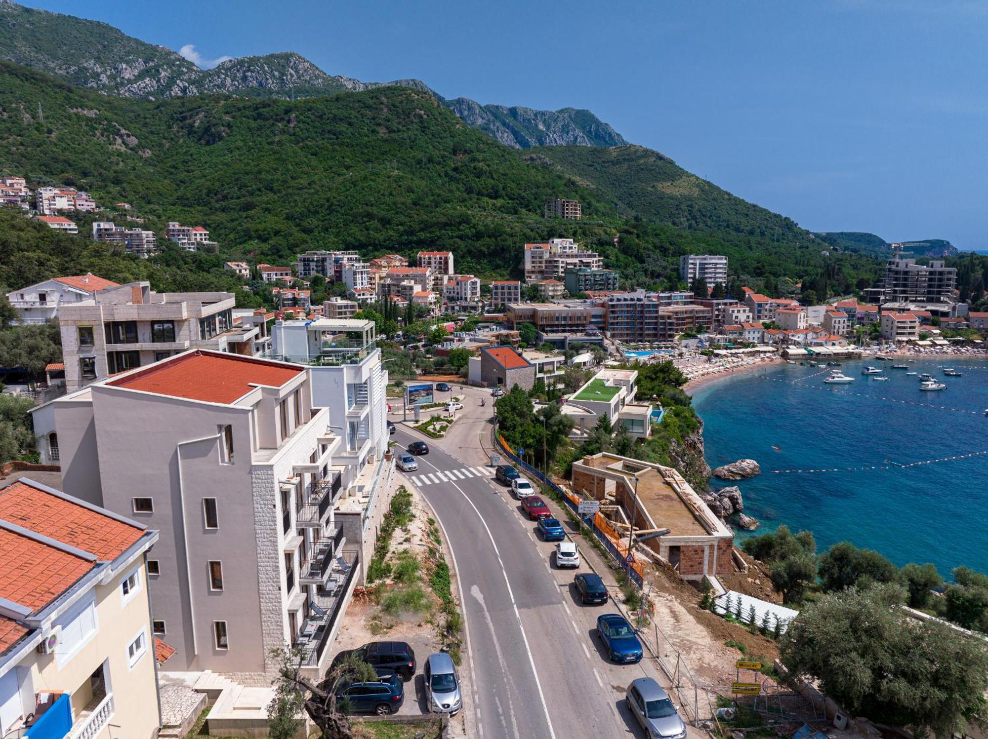 Niki Apartments Przno Sveti Stefan Exteriör bild