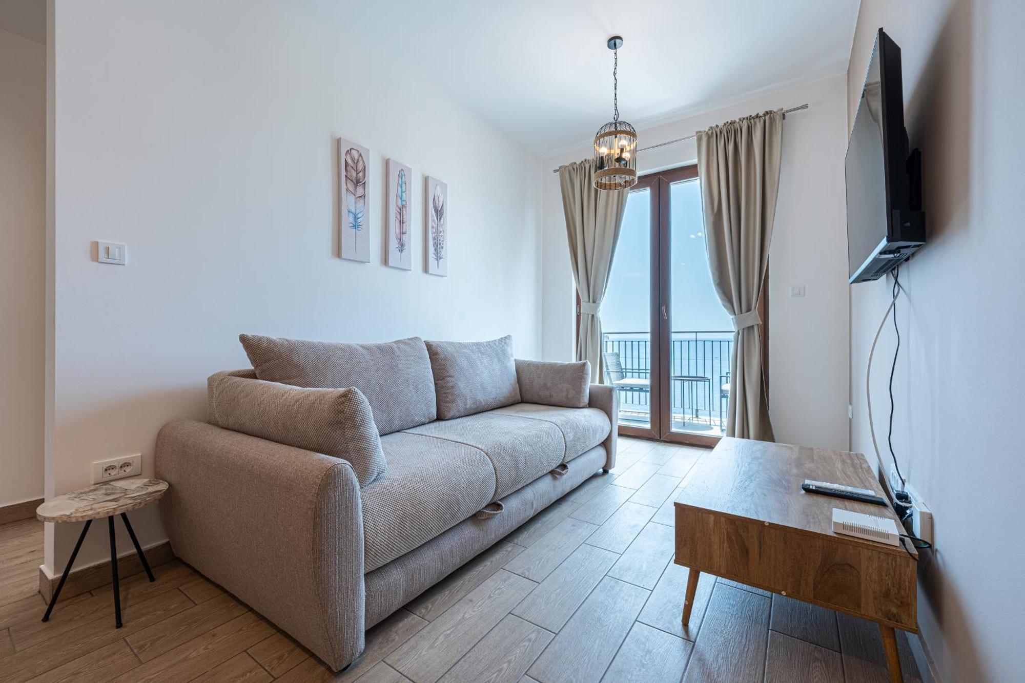 Niki Apartments Przno Sveti Stefan Exteriör bild