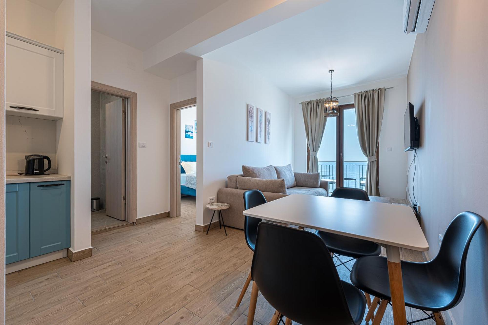 Niki Apartments Przno Sveti Stefan Exteriör bild